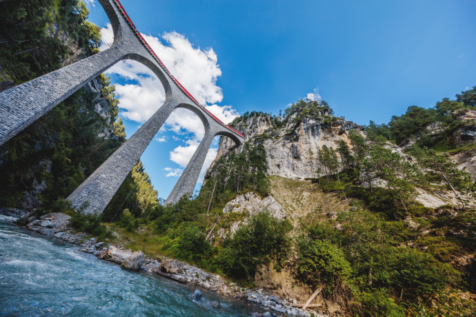 Lancierung Landwasserwelt Landwasser Viadukt